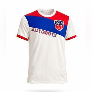 Transformers Autobots Jersey Men’s Large Lootwear Soccer Jersey Shirt Sz Small​